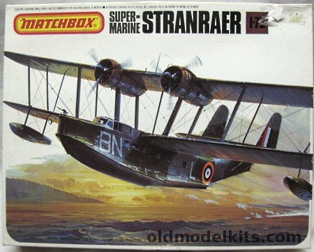 Matchbox 1/72 Supermarine Stranraer - RAF No.209 Sq Mountbatten Plymouth England 1938 / No. 240 Sq Scotland Jly 1940-April 1941 / No. 228 Sq Pembroke Dock South Wales April 1937, PK-601 plastic model kit